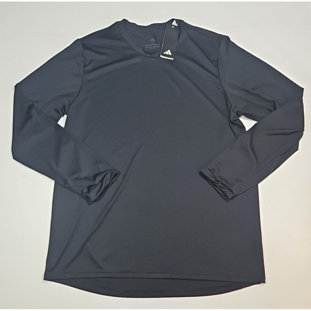 Adidas Mens Black AeroReady Long Sleeve Athletic Shirt Size Large NWT
